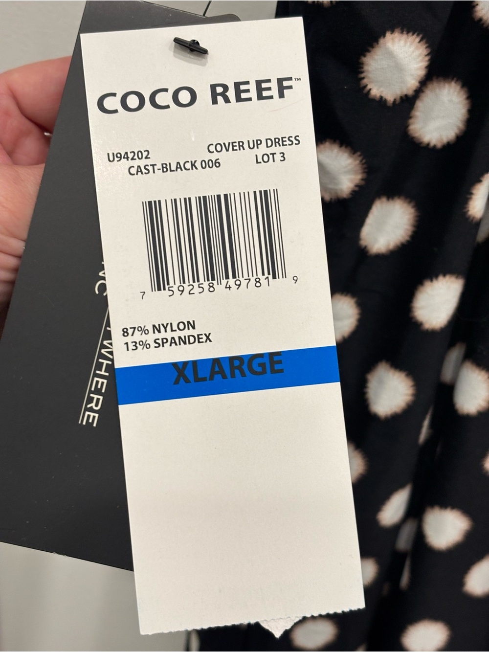 Coco Reef Black & White Polka Dot Cover-Up - Picture 8 of 8